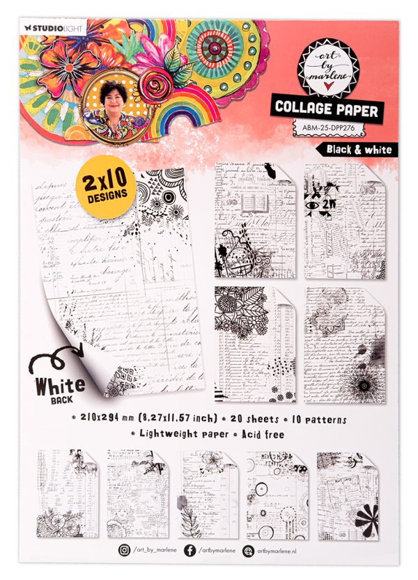 Pre order Collage paper Black & white